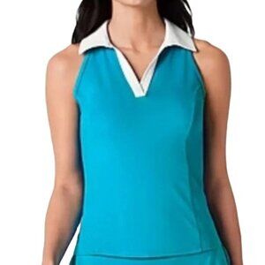 Sports Illustrated Sleeveless Polo Tank Top Plus Size 0X Collared Tennis Golf